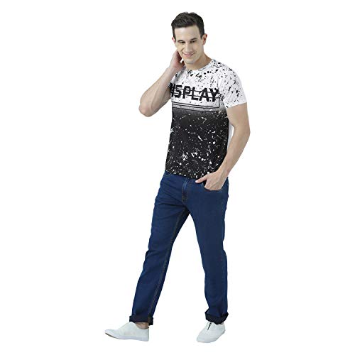 Image of wear your mind Men's Printed Regular Fit T-Shirt
