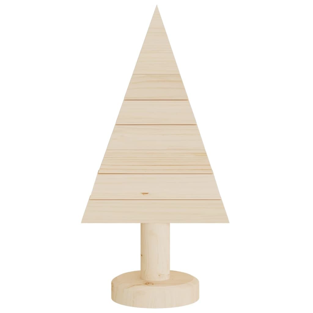 Alberi di Natale decorativi in legno, 2 pezzi, 30 cm, in legno massello di pino con supporto, per interni ed esterni protetti, festivi, smontabili, salvaspazio, ideali per l'Avvento e