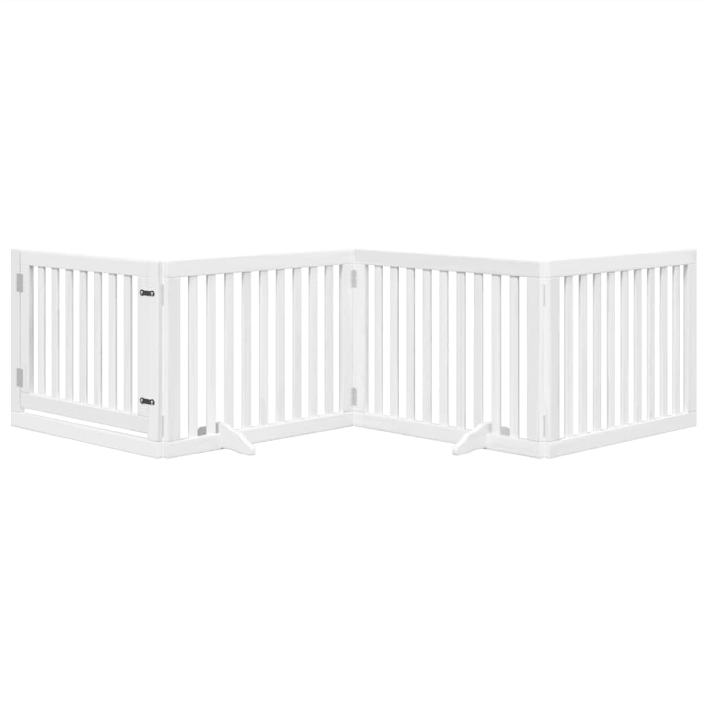 Red para perros de álamo con puerta, puerta para perros plegable para escaleras, jaula para perros plegable, color blanco, 320 cm, puerta plegable para perros 320 cm, color blanco