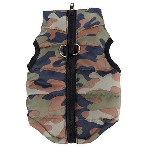 ROSENICE Hundejacke Winterjacken Hundemantel Baumwolle Hundegeschirr Größe S (Tarnung)