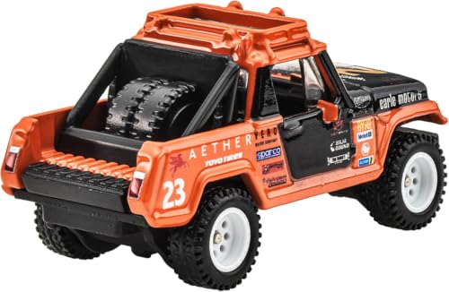 Image of Hot Wheels 1967 Jeepster Commando Boulevard Vehicle, 1 Premium 1:64 Scale Sports Car, Full Metal Body Construction & Real Riders Tires, Toy for Collectors & Car Enthusiasts