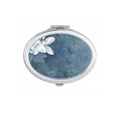 Miroir de poche portable ovale pour corriger son maquillage rapidement partout