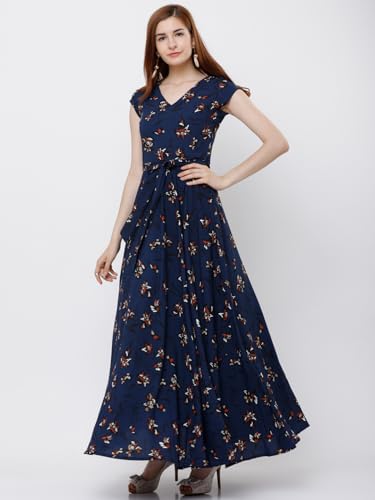 Image of Tokyo Talkies Women's Short Sleeves V-Neck Printed Dresses | Stylish Dresses | Casual Dresses