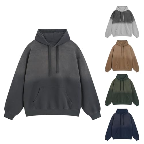 Mens Pullover Hoodies Acid Wash Vintage Hoodie Basic Baggy Gradient Hooded Sweatshirt Trendy Fashion Streetwear Unisex4