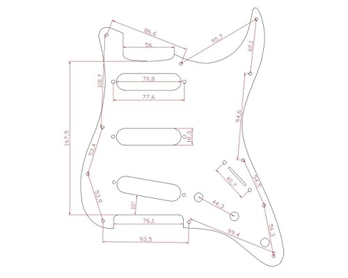 Fender Genuine Replacement Part pickguard '57 Vintage Strat SSS 8 screw holes 4-ply tortoise shell