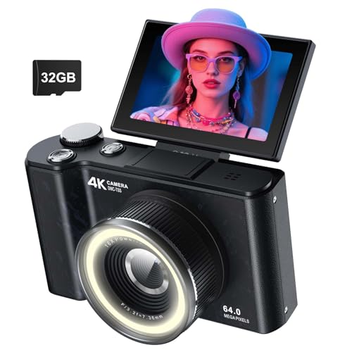 W & O Digital Camera for Teens,Y2K CCD Kids Digital Camera with 32G SD Card,180° Flip Screen Camera...