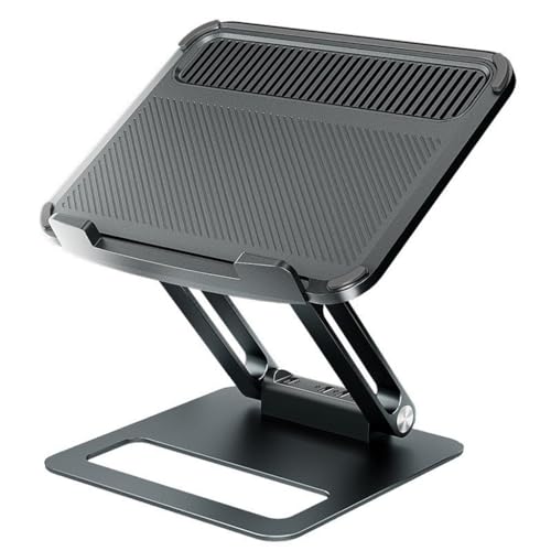 Soporte para computadora con base de ventilador de aleación de aluminio