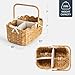 Best Choice Products Baby Diaper Caddy Organizer, Large Portable Handmade Nursery Basket w/Removable Divider & Handles, Handwoven Changing Table Storage Bin for Nursery Organization - Natural
