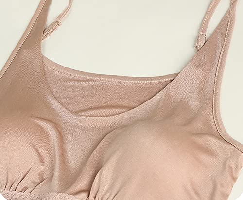 Women Pure Silk Sexy Top Vest with Bra Shirt Summer Tank Top Sport Yoga Sleeveless T Shirt Underwear4