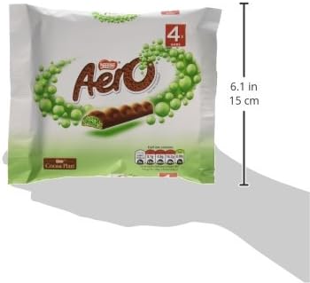 Aero Bubbly Peppermint Bar, 1 Pack of 4