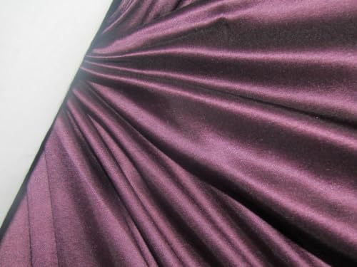 100% Pure Silk Taffeta Fabric Pink x Black Color TAF187[11]2