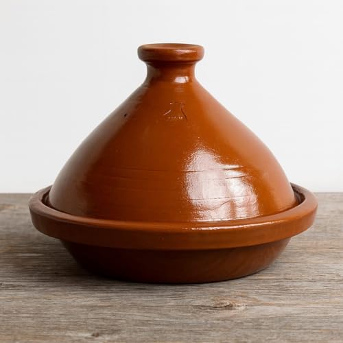 Tajine XL 35 cm in Terracotta Dipinta a Mano – Pentola Tradizionale Marocchina/Tunisina + Ebook Gratuito 1404251131