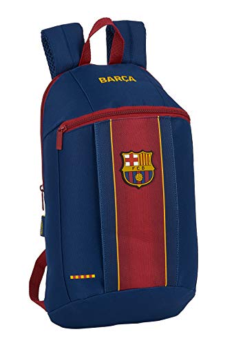 Mini Mochila Safta De Uso Diario De F.c. Barcelona 1ª Equipación 20/21, 220X100X390Mm, Azul Marino/Granate, M