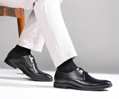 Image of LOUIS STITCH Men's Formal Lace-Up Derby Shoes | Formal Lace-Up Shoes for Men | Business & Occasion Wear | LSVSPL-2
