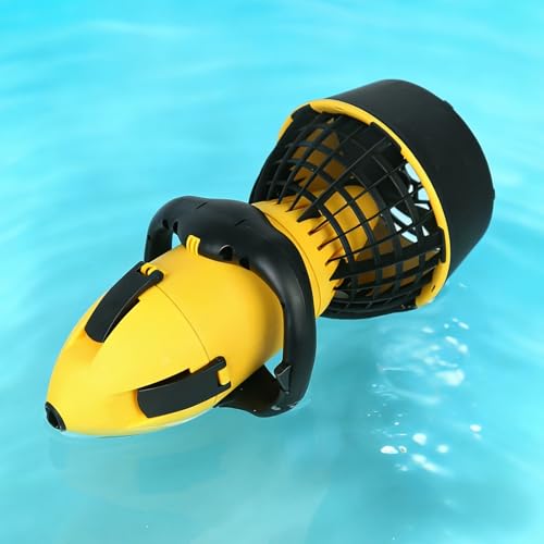 Himopuer Scooter subacuático para Piscina, Scooter subacuático, Scooter de Buceo para Deportes acuáticos con Manillar, Scooter acuático Compacto y portátil para Adultos y niños(Lithium Batteries)