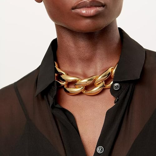 choice of all Chunky Gold Necklace Statement Necklace for Women Punk Chunky Chain Necklaces Dainty Gold Choker Accessories Jewelry for Women Trendy2