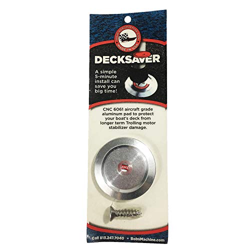 Bob's Machine 311-100000 DeckSaver Trolling Motor Stabilizer Plate - Brushed Aluminum