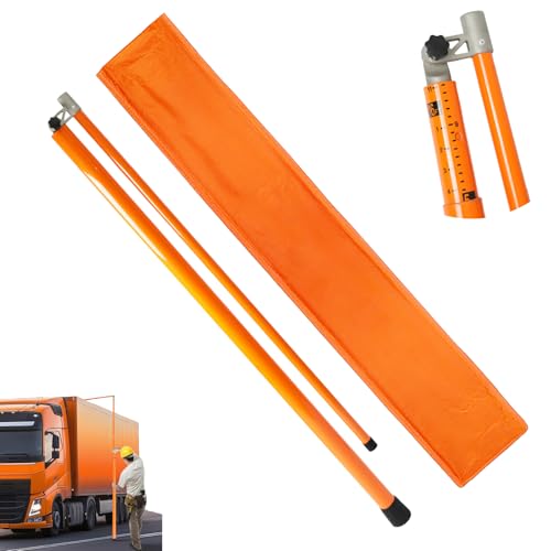 Load Height Measuring Stick,15 FT Sturdy Fiberglass Truck Height Stick with Adjustable Pole, Truck Height Measuring Stick with Carrying Bag, Height Stick for Trucks, Car Haulers