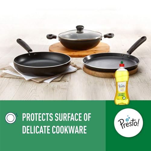 Image of Amazon Brand - Presto! Dishwash Gel | Lemon | 1.5 Litre | 750 Ml X 2 Packs | Leaves No Residue | Grease Cleaner For All Utensils