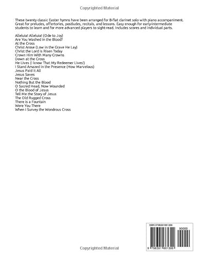 20 Easter Hymn Solos for Clarinet and Piano: Vols. 1 & 2