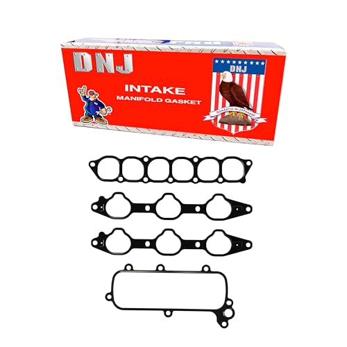Image of DNJ IG135 Intake Manifold Gasket Set for 1995-2000 Chrysler, Dodge Avenger, Cirrus, Sebring 2.5L V6 24V SOHC 2497cc