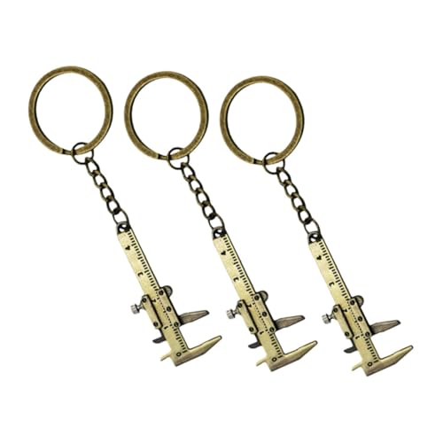 BRIGHTFUFU Caliper Keychain Mini Measurement Tool Keyring Fashionable Charm for Your Wallet Keychain Collecti