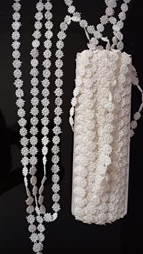 Image of JoJo Creations White Laces for All Types of Fabrics (GPO Tiny Flowers)