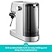 CASABREWS 3700 Essential Espresso Machine 20 Bar, Stainless Steel Cappuccino & Latte Machine with Steam Frother for Home, 43.9oz Water Tank, Coffee Gift for Women & Men, Silver