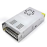 inShareplus 12V 30A 360W, DC Universal Regulated Switching Power Supply, Converter AC 110/220V to DC 12 Volt LED Driver, Transformer, Adapter for LED Strip Light, 3D Printer, Radio, Computer Project