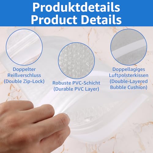 Oungy 8 Stück Weinflaschen Reiseschutzhüllen, Weinhüllen für Koffergepäck, Auslaufsicher Weinflaschenschutz Taschen, Flaschen-versandhülle, Wiederverwendbarer Auslaufsichere Verpackung für Flugzeuge