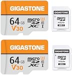 GIGASTONE 64GB Micro SD Card 2-Pack, V30 4K Video Recording, Surveillance, Security Camera, Dash Cam, Drone, 95MB/s MicroSDXC Memory Card UHS-I Class 10, with Adapter