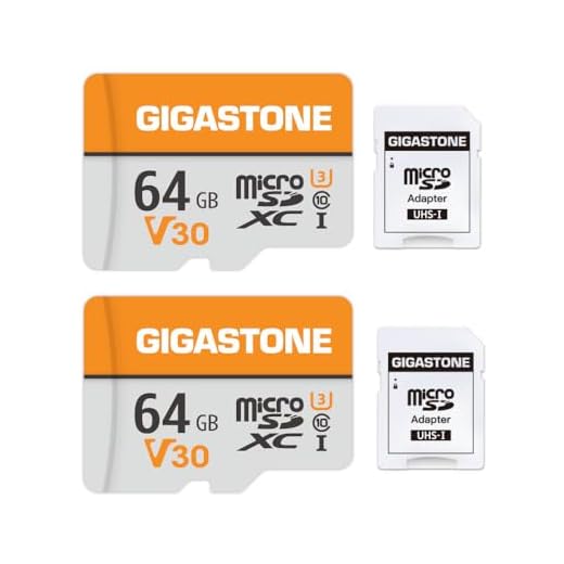GIGASTONE 64GB Micro SD Card Two-Pack