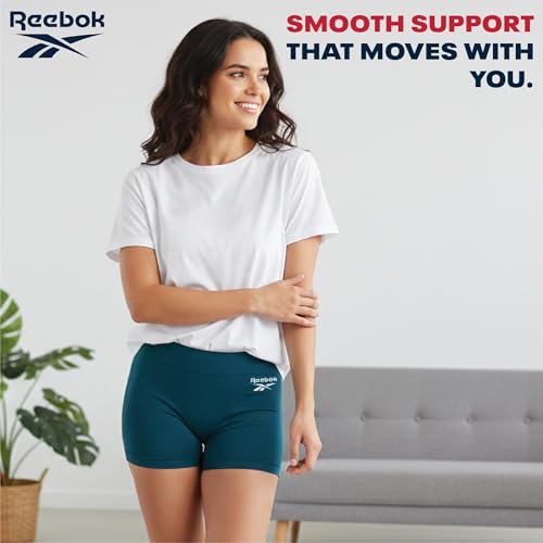 Image of Reebok Womens Boyshorts - 5 Pack Performance Seamless Underwear, 3 inch Inseam