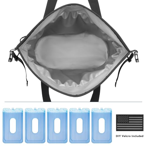 Image of Vogano 40 Can Soft Cooler Bag - Insulated Leak-Proof Large Cooler Bag with Roll-Top Waterproof Seal | Portable Ice Chest for Camping, Beach, Travel, Picnics | 24HR Cold Retention