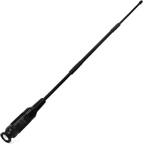 HYS Antena BNC-macho de 27 Mhz de 13 pulgadas para radio portátil CB con conector BNC compatible con radio CB Cobra Midland Uniden Anytone CB