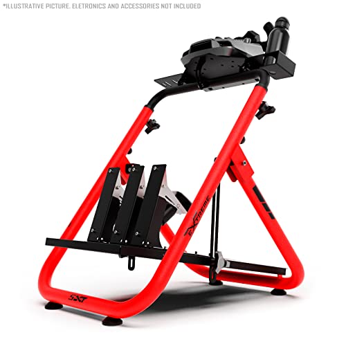 Extreme Simracing Suporte Para Volante Cockpit Simulador SXT V2 Vermelho