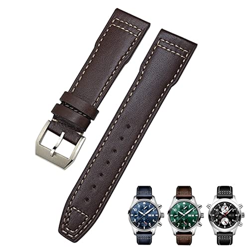 Bracelet en cuir souple pour IWC PORTOFINO SAAWEE 20mm 21mm