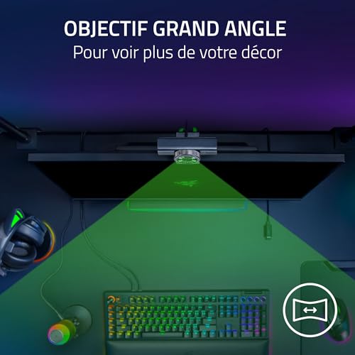 Razer Kiyo V2 X Webcam Quad HD 3 7 MP 60 fps ClipSoporte - vue 6