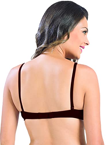Image of SONARI Women's Non-Padded T-Shirt Bra | Wire-Free, Medium Coverage, Comfortable Polyester-Cotton Blend Fabric | Adjustable Straps, Ideal for Sports Catwalk