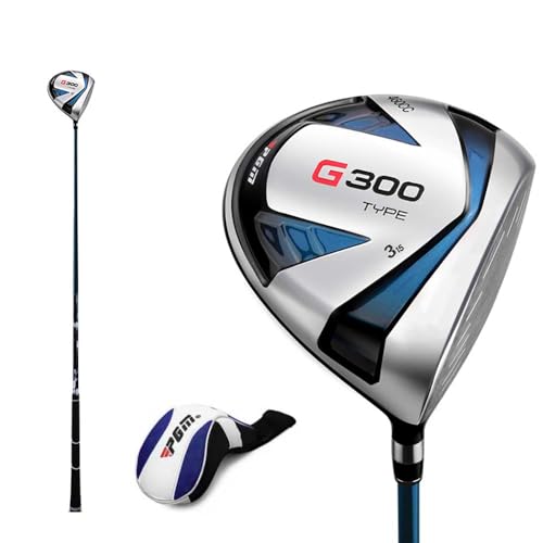 Left o Right Handed Golf Fairway Wood 1W 3W 5W Graphite Stiff Flex Driver Titanium Head Large Sweet Spot Enhanced Swing Speed Durable Accurate Shots Uomini con Copricapo