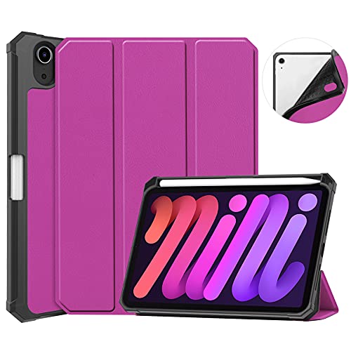 DUDUZUI Coque pour iPad Mini 6 2021, TPU Housse de Protection Antichoc avec Fonction Réveil/Sommeil Automatique Rabat Trifold avec, Auto Veille/Réveil,Y Cover