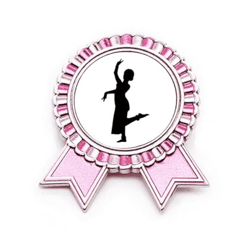 Broche rose de paon en métal ciselé taille M accessoire de danse élégant
