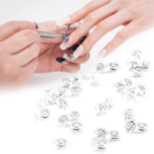 beige, perline in acrilico sfuse, 1500 pezzi, 4 misure, senza fori, lucide, lucide, lucide, per riempire vasi, nail art, trucco, creazione di gioielli, feste (beige