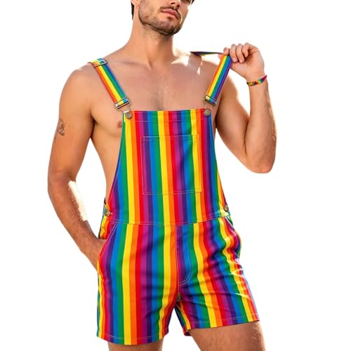 Short à bretelles salopette homme dungaree pants ajustable casual shorts mode été 2026 confortable