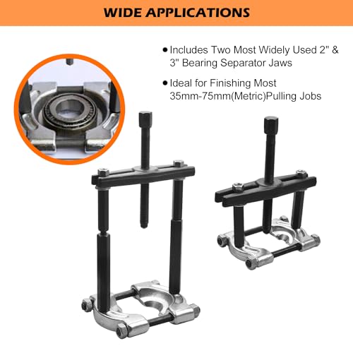 Extractor de cojinetes para cambiar piezas de transmisión y piñones de rueda 3