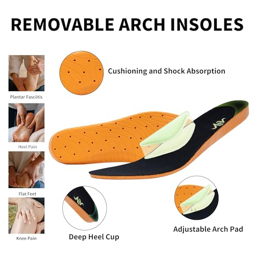 Womens Walking Shoes with Arch Support | Orthotic Sneakers for Plantar Fasciitis Foot Heel Pain Relief | Tennis Running Shoes Gray Size 7.53