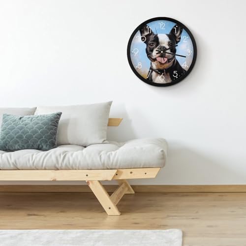 Horloge murale moderne au design épuré et finitions soignées pour salon