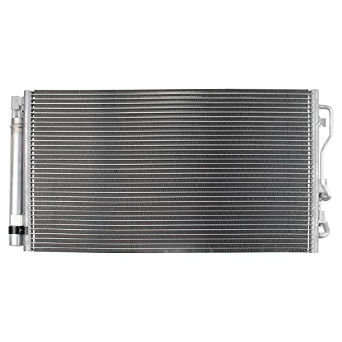 Image of TRQ A /C Condenser & Receiver Drier Assembly for 13-18 BMW 320i 13-18 320i xDrive 13-15 335i 13-15 ActiveHybrid 3 14-16 228i 14-18 328d 14-18 328d xDrive without Heat Pump