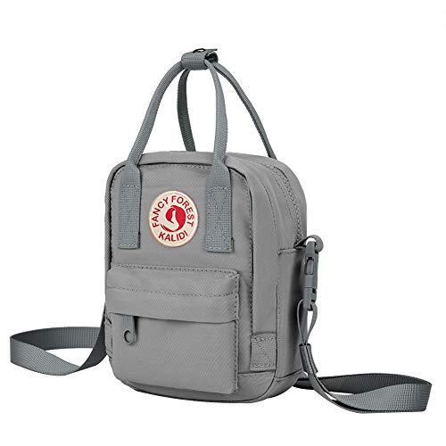 KALIDI Umhängetasche Kleine Umhängetasche Handtasche Einstellbar für Mädchen, Frauen (Grau)