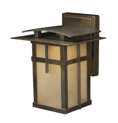 Elk 64010-1 San Fernando 1-Light 8-Inch Width by 10-Inch Height Title 24 Compliant Led Outdoor Sconce in Hazelnut Bronze